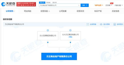 北大方正集團成立商業地產公司，注冊資本1億，拓展信息咨詢服務新版圖